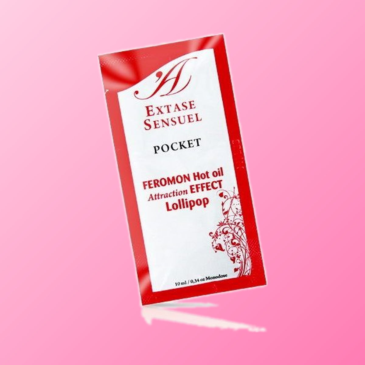Extase Sensual – Huile de massage aux phéromones effet chaleur, parfum sucette (10 ml)
