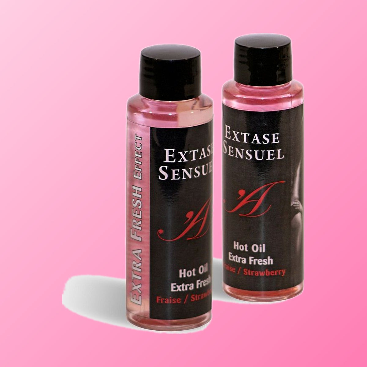 Extase Sensual – Huile de massage à la fraise, effet extra frais (100 ml)