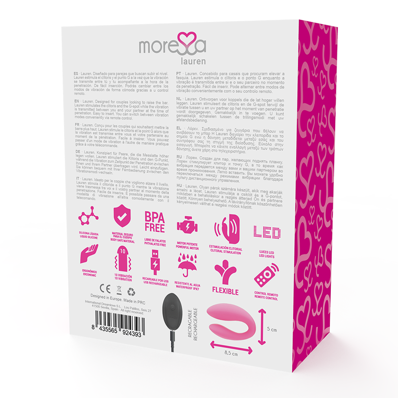 Moressa – Stimulateur télécommande lauren pour couples