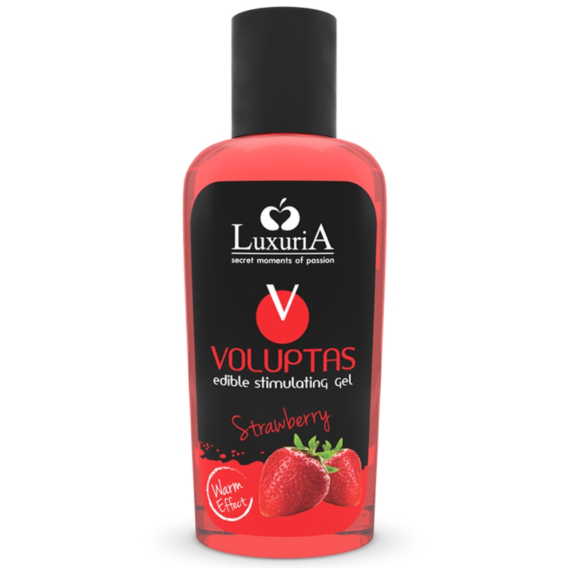 Intimateline Luxuria – Voluptas gel de massage comestible effet chauffant - fraise 100 ml