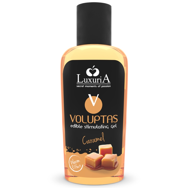 Intimateline Luxuria – Voluptas gel de massage comestible effet chauffant - caramel 100 ml