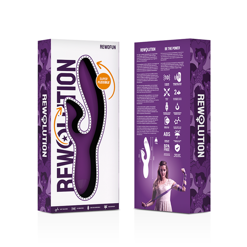REWOLUTION - REWOFUN FLEXIBELE VIBRADOR MET KONIJN