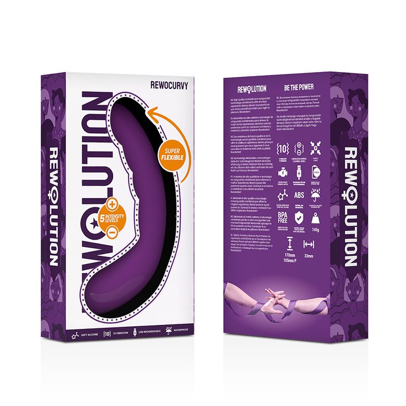 REWOLUTION - REWOCURVY FLEXIBELE OPLAADBARE VIBRADOR
