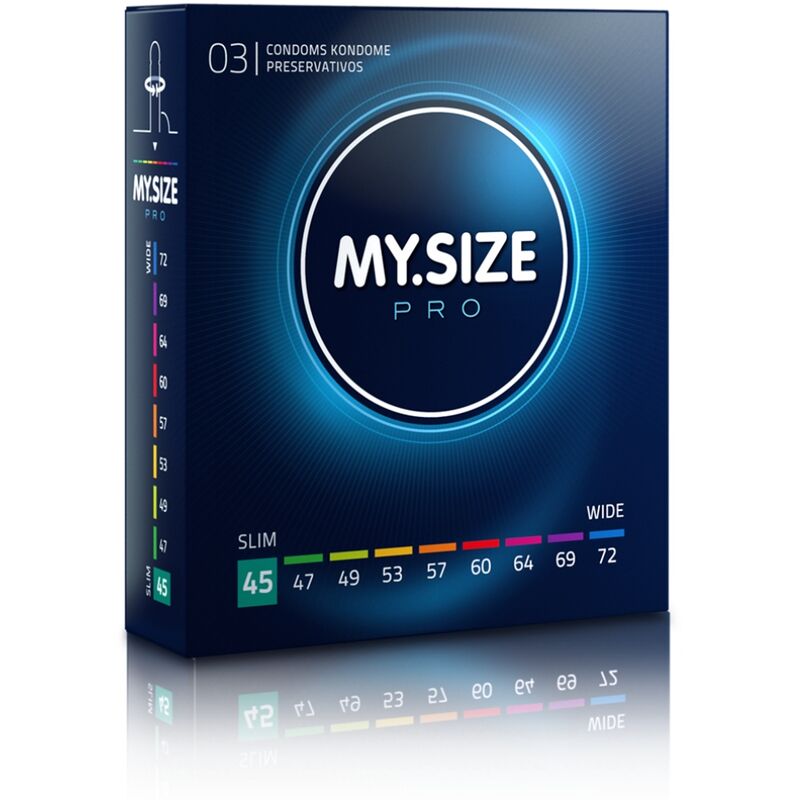 My Size – Pro preservatifs 45 mm 3 unites