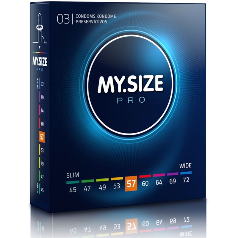 My Size – Pro préservatifs 57 mm 3 unités