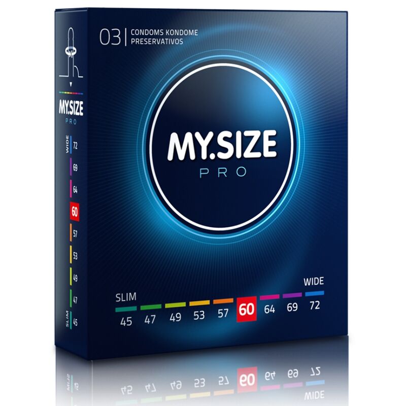 My Size – Pro preservatifs 60 mm 3 unites