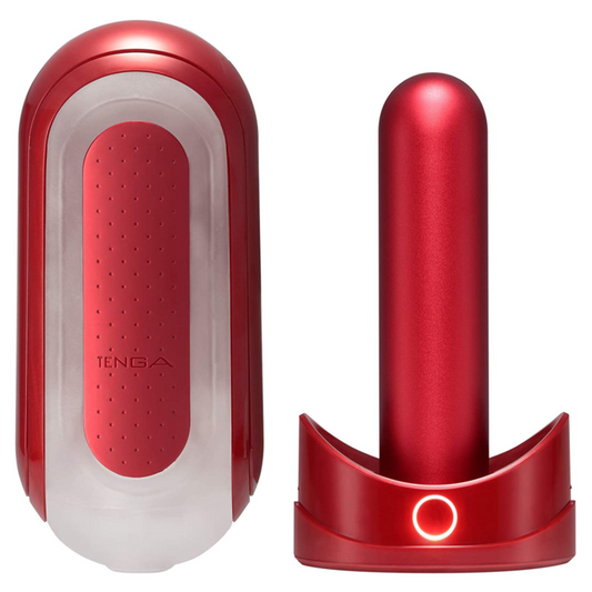 TENGA - FLIP 0 ZERO ROJO WITH CALENTADOR