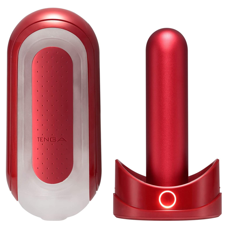 TENGA - FLIP 0 ZERO ROJO WITH CALENTADOR