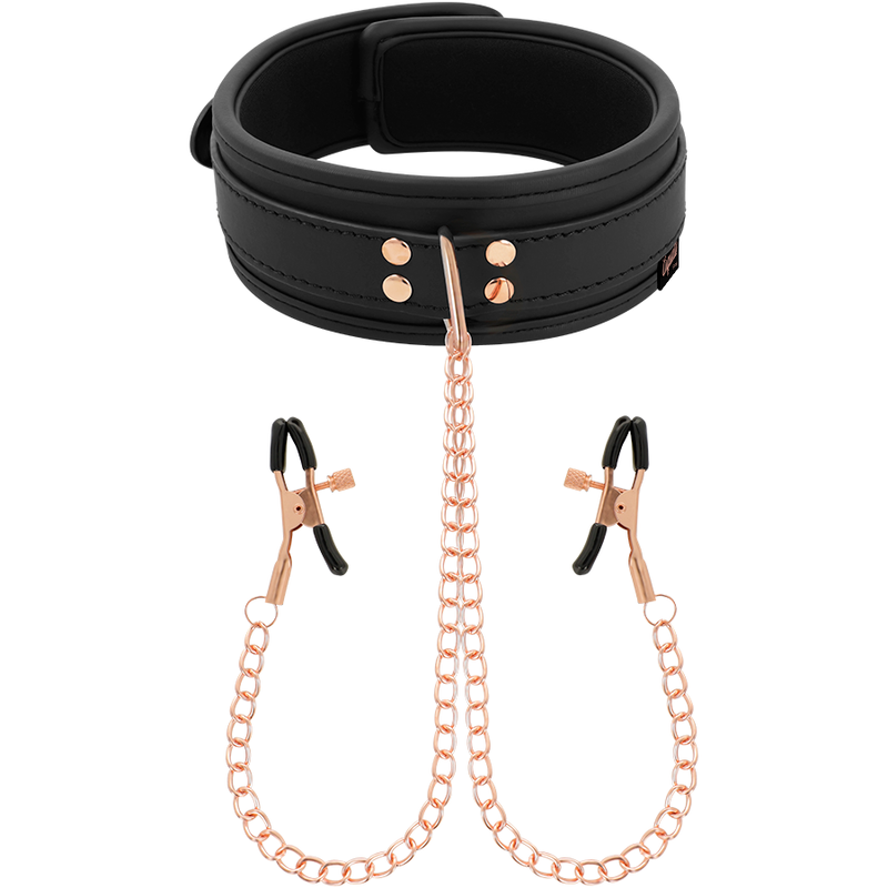 Coquette Chic Desire – Collier pince tip fantaisie avec doublure en néoprène