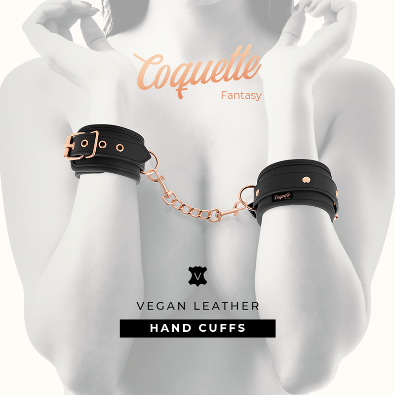 Coquette Chic Desire – Menottes fantasy en cuir végan avec doublure en noprène