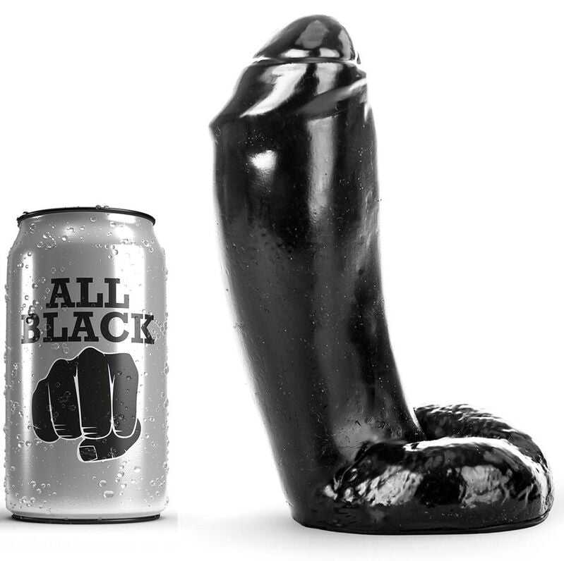 All Black – Gode réaliste 18 cm