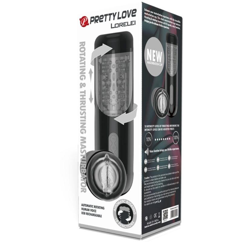 Pretty Love – Masturbateur rechargeable multifonction lorelei