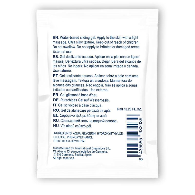 WATERFEEL - AGUA NEUTRO BASE DESLIZANT GEL 6 ML