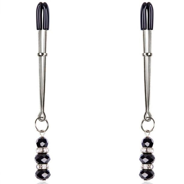 Ohmama Fetish – Pinces à tétons avec pierres de cristal
