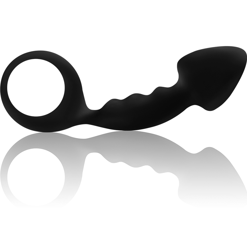 OHMAMA - PLUG ANAAL ACANALADO CON ANILLA