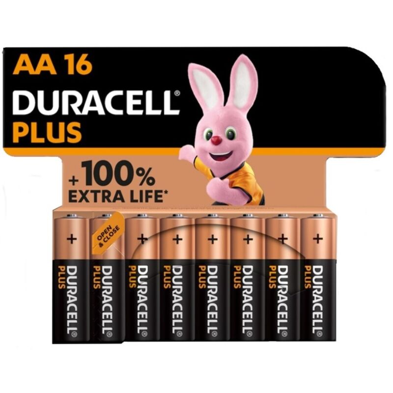 Duracell – Pile alcaline plus power 100 AA lr6 16 unit?