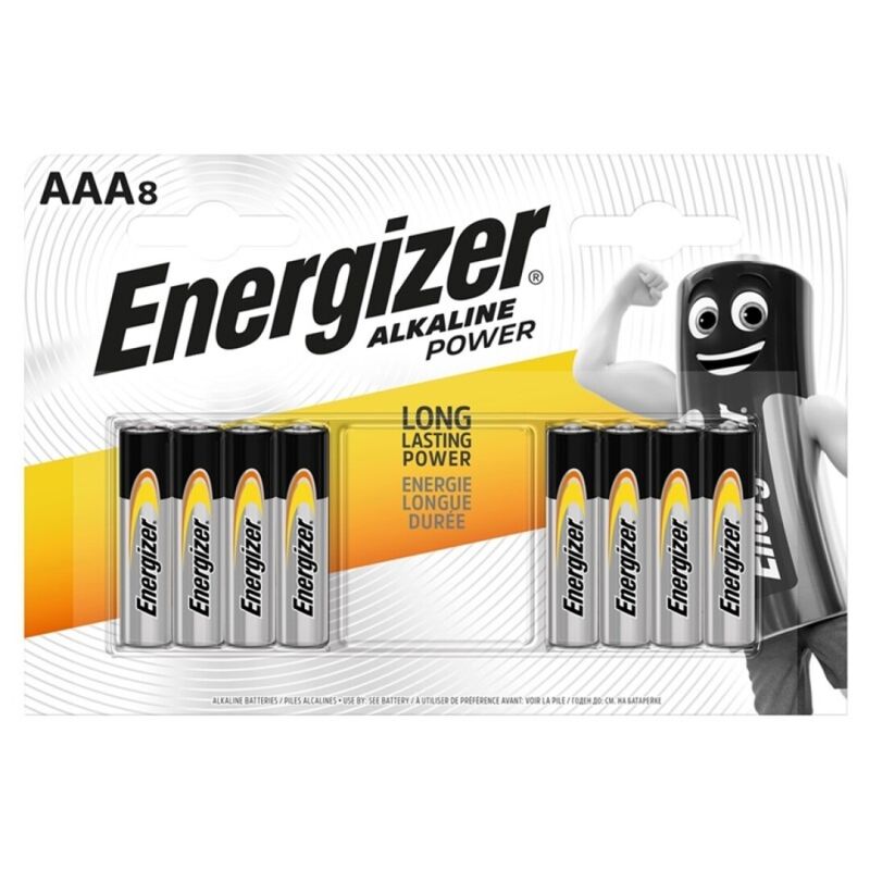 Energizer – Pile alcaline puissance AAA lr03 8 unit?