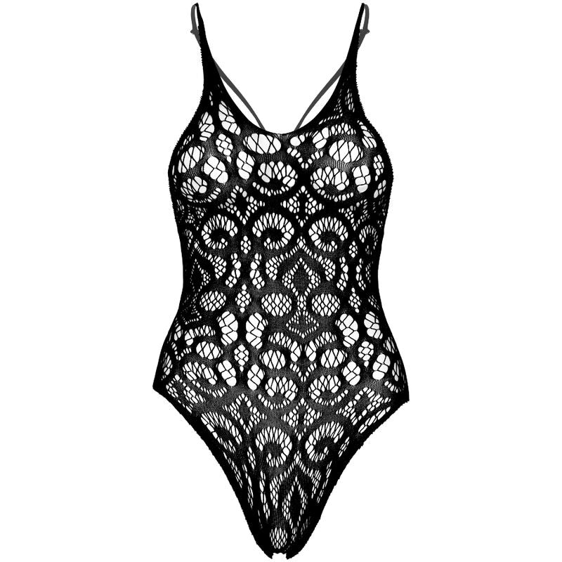 Leg Avenue – Teddy en dentelle sans coutures - noir