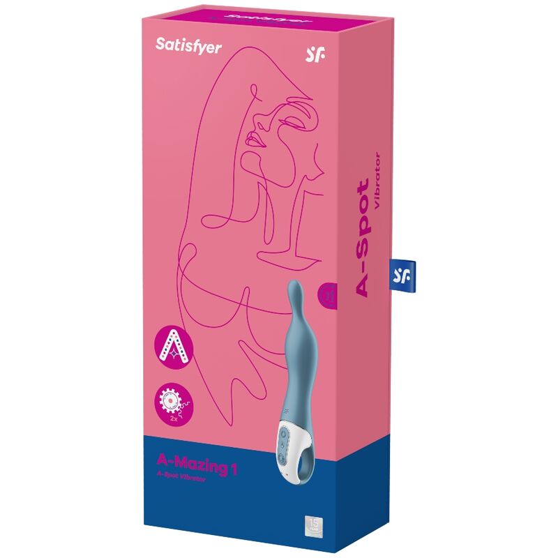 SATISFYER - GEWELDIG 1 VIBRADOR PUNTO A AZUL