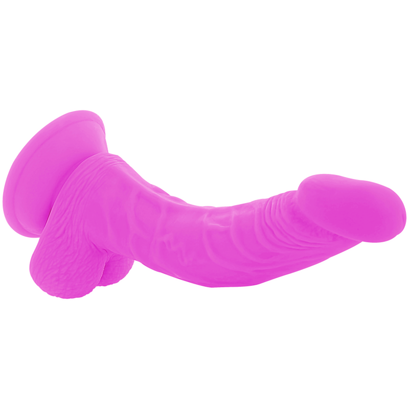 DIVERSIA - REAL FLEXIBLE DILDO WITH VIBRACION LILA 21.5 CM -O- 4.5 CM