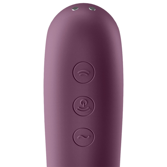 SATISFYER - DUAL KISS ESTIMULATOR CLITORIS PURPURA