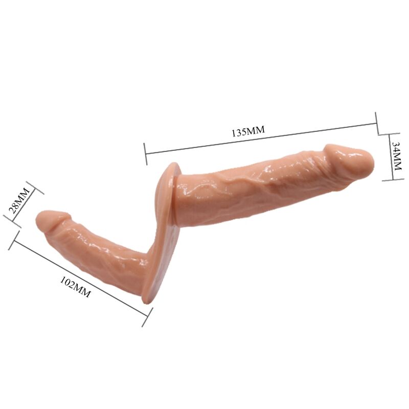 Baile – Ultra passionnée double godes avec harnais