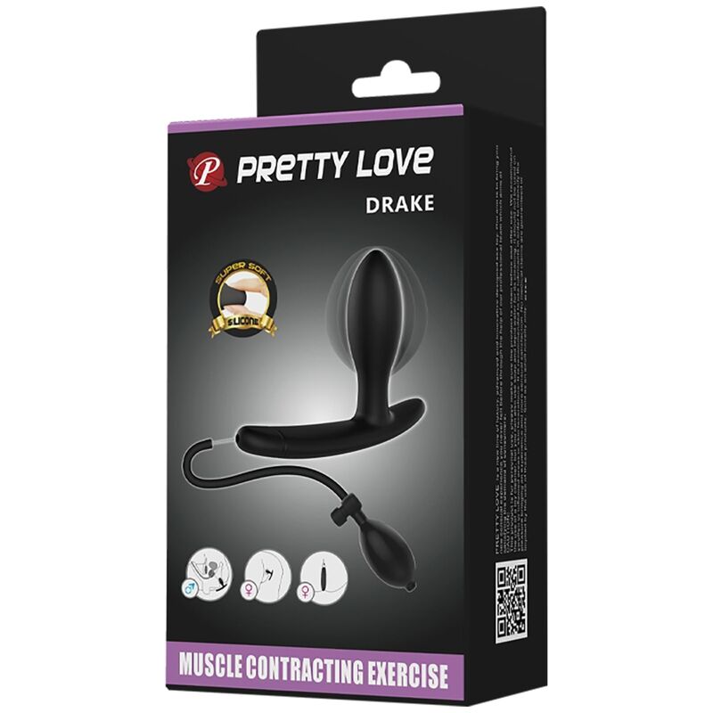 PRETTY LOVE - DRAKE OPBLAASBARE ANAALPLUG