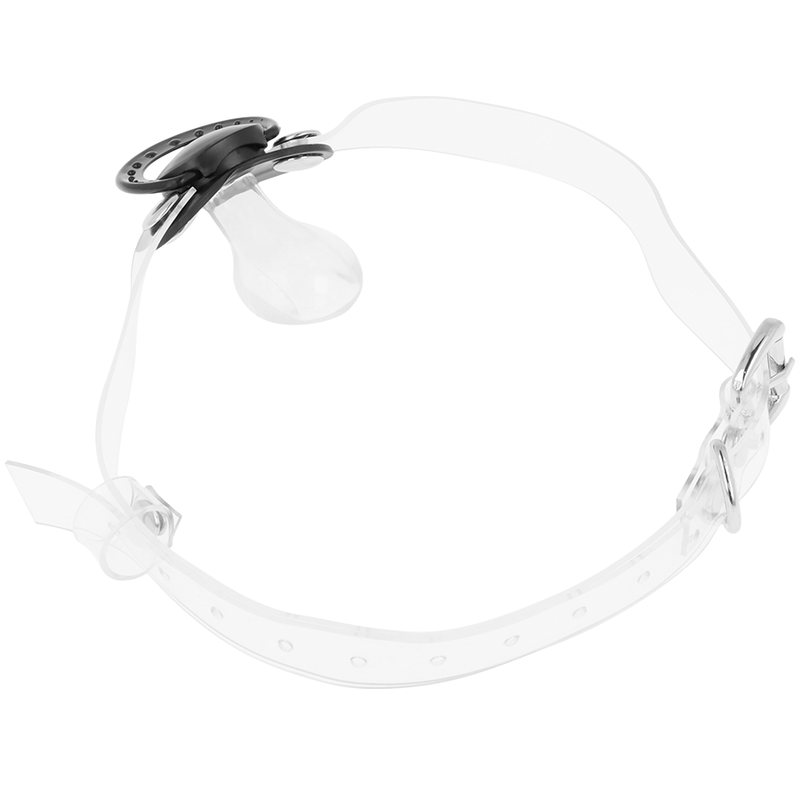 Sucette transparente ohmama fetish gag