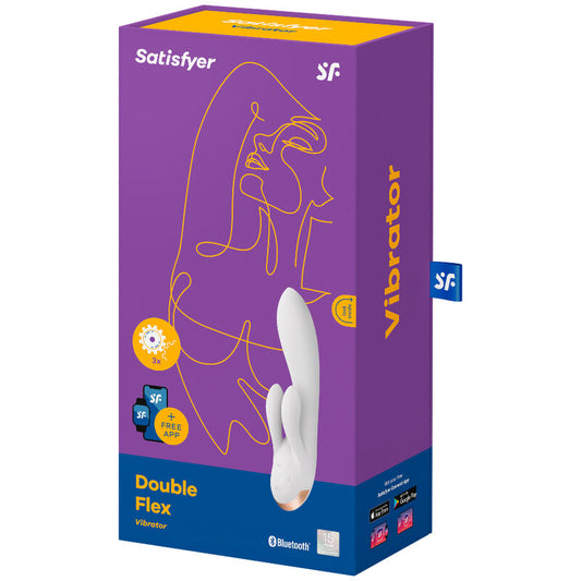 SATISFYER - APPLICATION VIBRATEUR DOUBLE FLEX NOIR