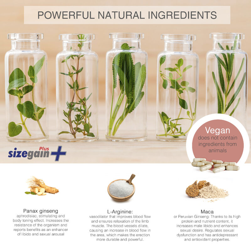 500 Cosmetics – Pilules sizegain plus pour agrandir le pénis
