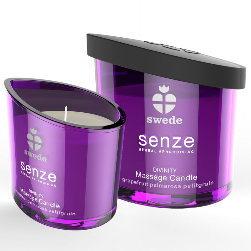 Swede – Bougie de massage senze divinity - pamplemousse, palmarosa, petitgrain