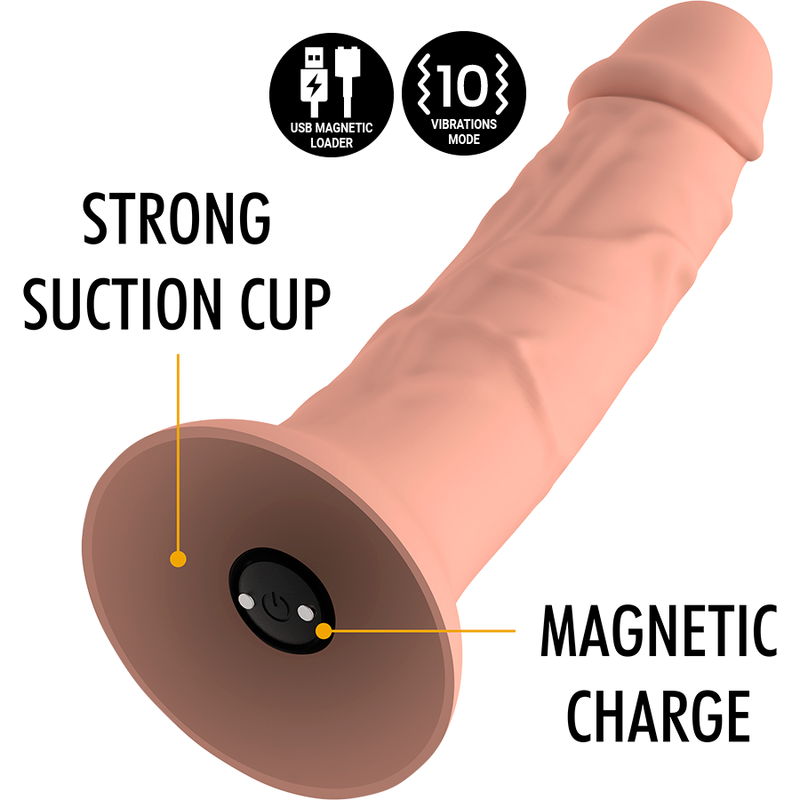 MYTHOLOGIE - ASHER ORIGINELE DILDO M - VIBRADOR COMPATIBEL MET WATCHME DRAADLOZE TECHNOLOGIE