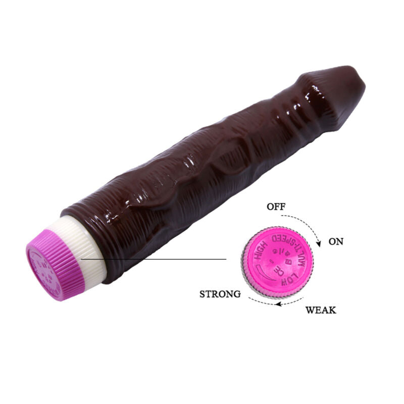 BAILE - WAVES OF PLEASURE VIBRADOR 23 CM BROWN