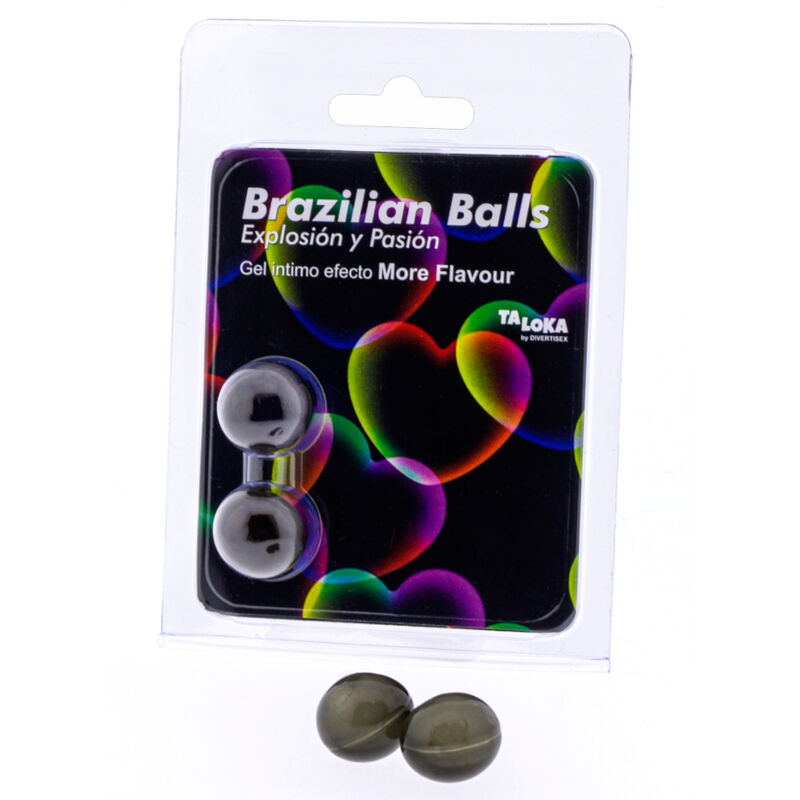 Taloka – 2 boules brésiliennes plus deffet de saveur gel excitant