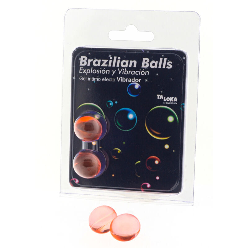 Taloka – 2 balles brésiliennes gel excitant effet vibrant