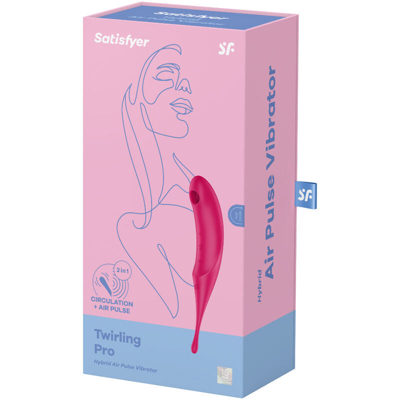 Satisfyer – Stimulateur et vibrateur twirling pro air pulse bleu