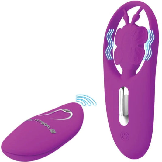 PRETTY LOVE - DANCING BUTTERFLY ESTIMULATOR FOR BRAGUITA WITH REMOTE CONTROL LILA