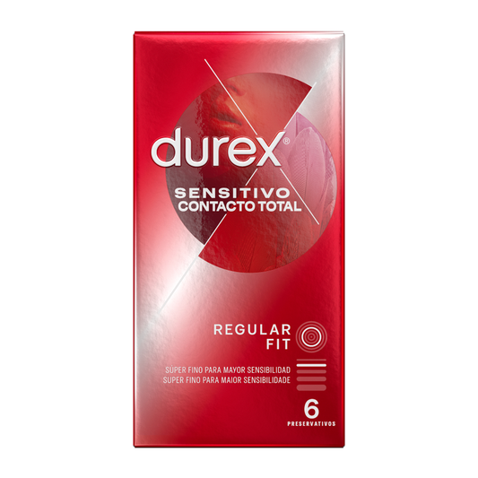 DUREX - SENSITIVO CONTACTO TOTAL 6 UNITS