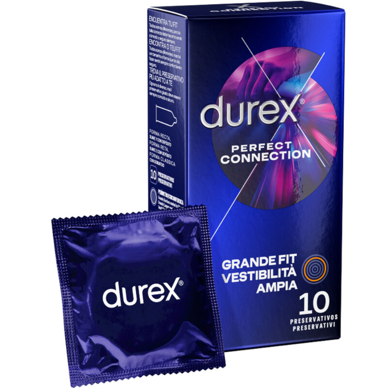 Durex – Connexion parfaite silicone lubrification extra 10 unités