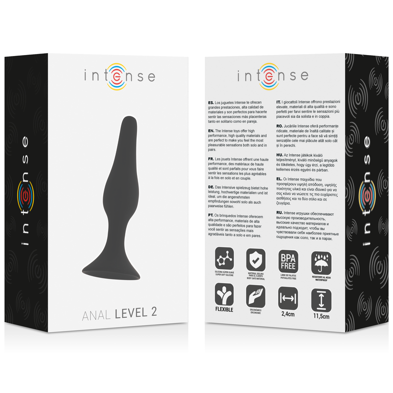 INTENS - ANAAL NIVEAU 2 11,5 CM ZWART