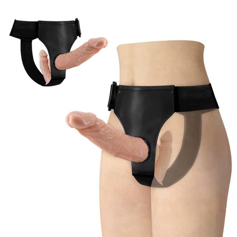 Baile – Ultra passionné double godes avec harnais