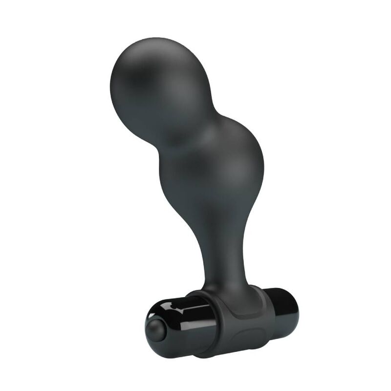 MR PLAY - PLUG ANALE VIBRADOR DE SILICONA NEGRO