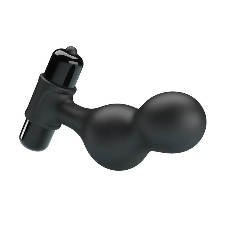 MR PLAY - PLUG ANALE VIBRADOR DE SILICONA NEGRO