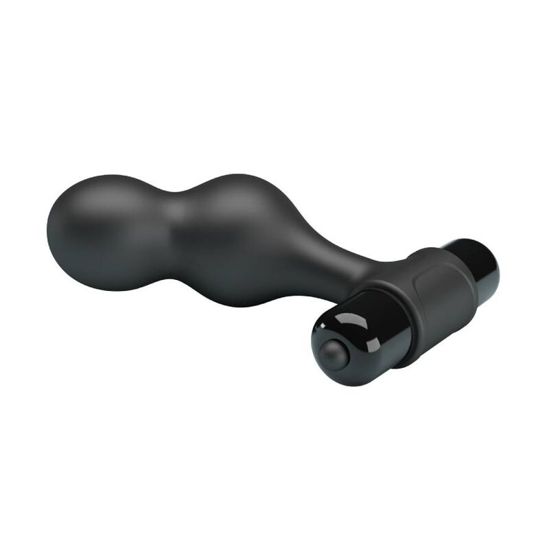 MR PLAY - PLUG ANALE VIBRADOR DE SILICONA NEGRO