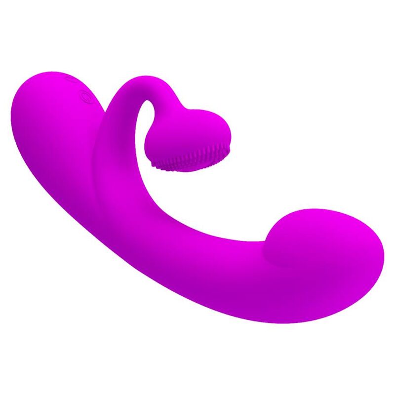 MOOIE LIEFDE - OPRECHTE VIBRADOR EN SUCCIONADOR DE CLITORIS SILICONE MORADO