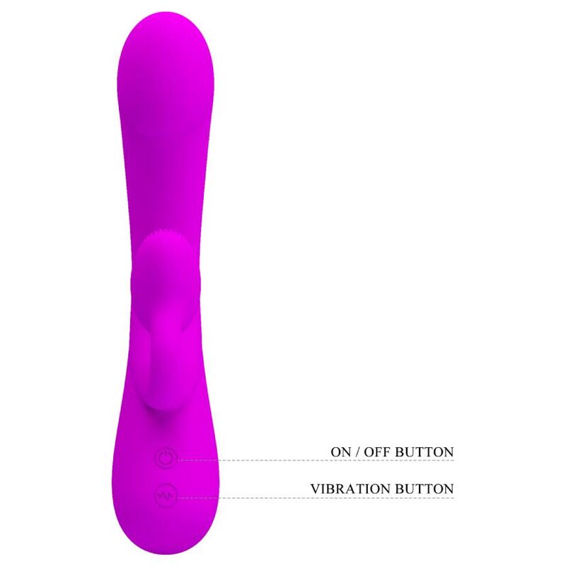 MOOIE LIEFDE - OPRECHTE VIBRADOR EN SUCCIONADOR DE CLITORIS SILICONE MORADO