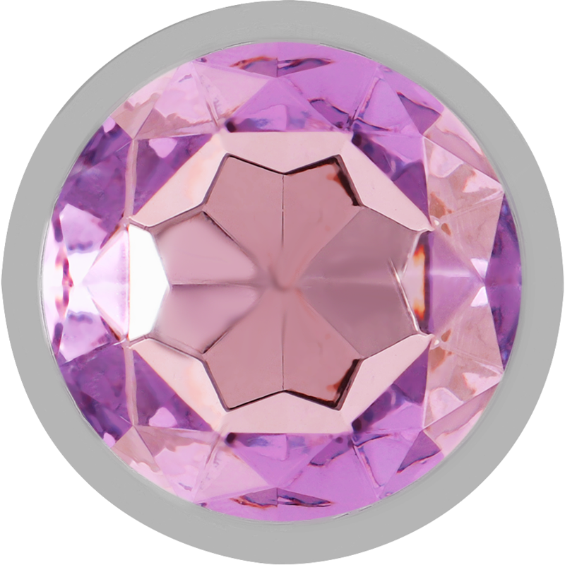 INTENSE - ALUMINUM METAL ANAL PLUG WITH CRYSTAL VIOLETA TALLA L