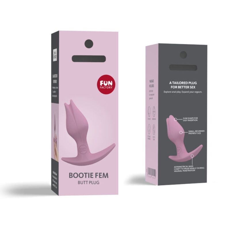 FUN FACTORY - BOOTIE FEM FEMALE ANAL BUTT PLUG PINK