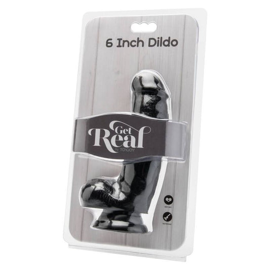 GET REAL - DILDO 12 CM WITH NEGRO TESTICULOS