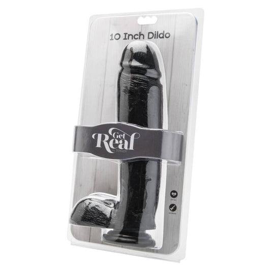 GET REAL - DILDO 25.5 CM WITH NEGRO TESTICULOS